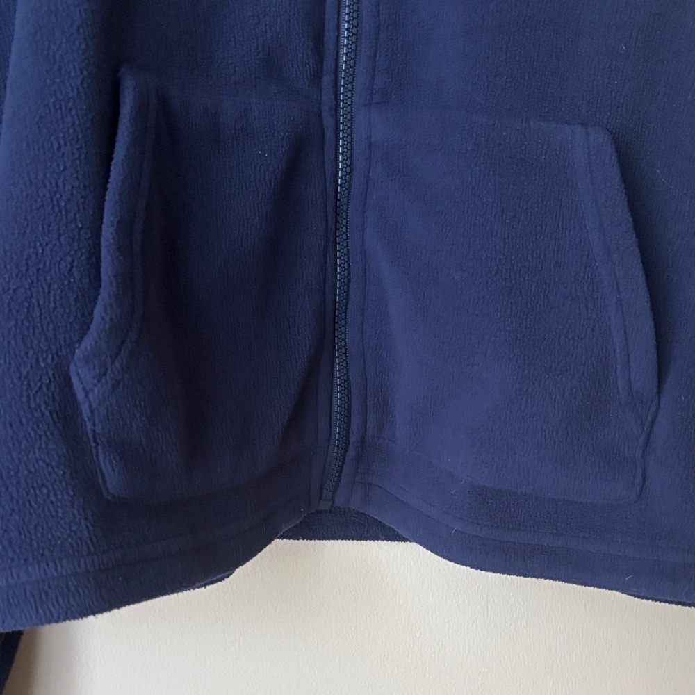 Fabletics Fleece Women's blue navy bomber fleece cardigan jacket. Size XL. - Picture 3 of 13